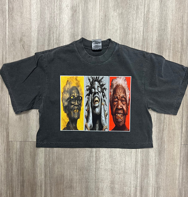 RICH Faces Crop Top