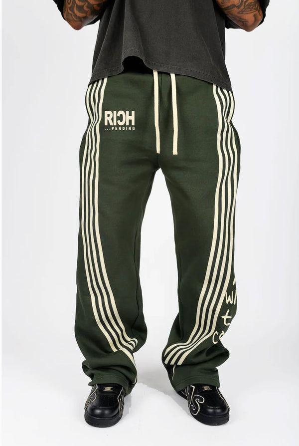 Rich Racer SweatPants Olive
